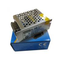 Блок питания перфорированный 12В 3А 36Вт для LED-лент CCTV, UAlectric