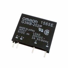 Чип G3MB-202P SIP-4, Твердотельное реле Omron SSR 5В-240В 2A