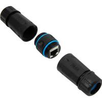 З’єднувач RJ45 CAT6 IP68 водонепроникний, вуличний, PA66