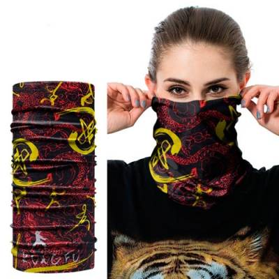 Баф бандана-трансформер, шарф из микрофибры, 30 Кунг-фу