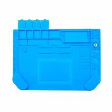 Коврик для пайки силиконовый термостойкий 45x32см с магнитными ячейками A-500 Коврик для пайки силиконовый термостойкий 45x32см с магнитными ячейками A-500