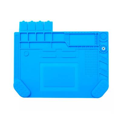 Килимок для пайки силіконовий термостійкий 45х32см з магнітними комірками А-500