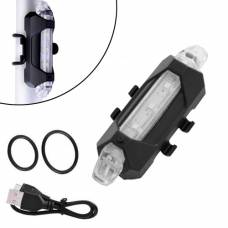 Фонарь велосипедный задний аккумуляторный велофонарь, белый и красный свет