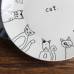 Стильная керамическая тарелка рисунок кошки 20 см