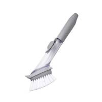 Универсальная щетка для мытья посуды с дозатором моющего средства 