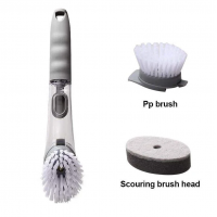 Универсальная щетка для мытья посуды с дозатором моющего средства 