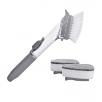 Универсальная щетка для мытья посуды с дозатором моющего средства 