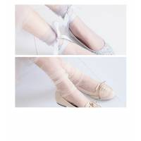 Прозрачные однотонные носочки для девушек 