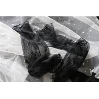 Носочки полупрозрачные с цветочным кружевом