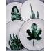 Тарелки керамические с разными рисунками растений, 6 видов