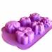 Силиконовые формочки для пироженных, кексов, маффинов, капкейков, тортов, 26х17 см. цветы