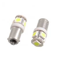 2x LED BA9S T4W лампа в автомобиль, 4+1 SMD