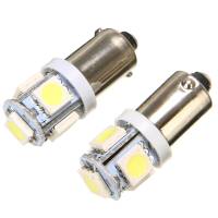 2x LED BA9S T4W лампа в автомобиль, 4+1 SMD