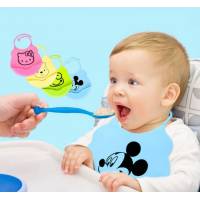 Детский фартук силиконовый слюнявчик  для кормления малышей 