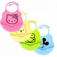 Детский фартук силиконовый слюнявчик  для кормления малышей 