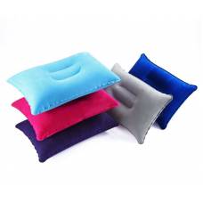 Надувная подушка наружная для путешествий на речку, море, озеро синего цвета