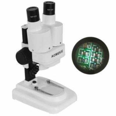 Мікроскоп бінокулярний стерео для пайки LED 20X AOMEKIE AO1001