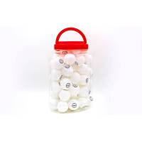 Набір м'ячів для настільного тенісу 60 штук в пластиковій банці, кульки для пінг понгу