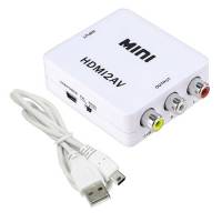 HDMI - AV RCA конвертер видео, аудио, белый