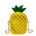 Женская молодежная сумочка ананас, фрукт, двойная сумка