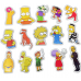 Стикеры Simpsons, наклейки, 50 шт