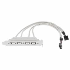Планка расширения контроллер USB 2.0, 4 порта, на заднюю панель ПК Планка расширения контроллер USB 2.0, 4 порта, на заднюю панель ПК