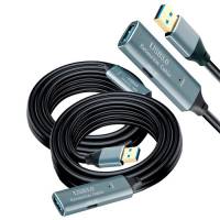 USB 3.0 удлинитель активный репитер, кабель AM - AF с Type-C, 10м, Premium