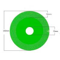 Диск алмазний 100x1.3x15мм, 20мм для різання скла кераміки, двосторонній