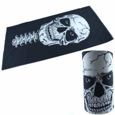 Баф бандана-трансформер, шарф из микрофибры, 23 череп