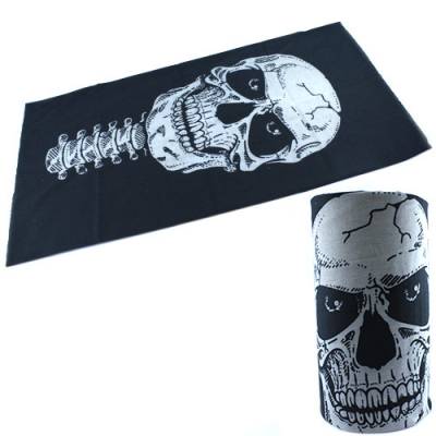 Баф бандана-трансформер, шарф из микрофибры, 23 череп