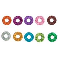 Глаза для игрушек 9мм цветные винтовые с фиксатором 30шт, пластиковые