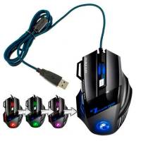 USB игровая мышь мышка 5500DPI эргономичная с выступами тихая iMice X7