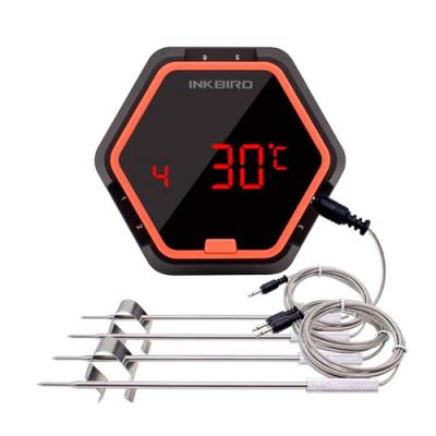Термометр кулинарный Bluetooth для гриля INKBIRD IBT-6XS, 4 датчика