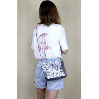 Жіноча сумка в корейському стилі з геометричним малюнком під дорогоцінний камінь