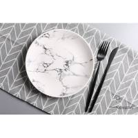 Керамическая тарелка Творческий мрамор 20 см