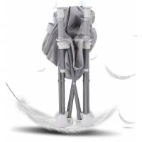 Дитячий складаний обідній стілець кольору сірий або рожевий