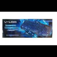 Клавиатура V-100 + мышка - игровой комплект