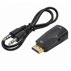 Перехідник HDMI (M) -VGA (F) c гніздом 3.5 Jack для аудіокабелем