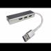 3-х портовий USB Адаптер 3.0 хаб + Ethernet port