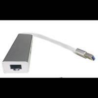 3-х портовый USB Адаптер 3.0 хаб + Ethernet port 
