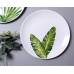 Керамічна тарілка малюнки рослин 26 см