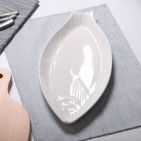 Керамічна креативна тарілка для морепродуктів у формі риби