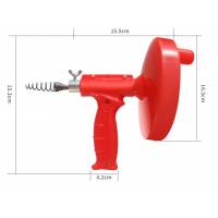 Ручной земснаряд для очистки канализационных труб черный