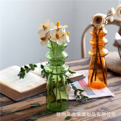 Креативная ретро стеклянная ваза