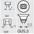 Лампи G4, GU5.3, G9