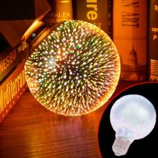 Лампа светодиодная декоративная 3D Фейерверк G80 E27 LED ночник