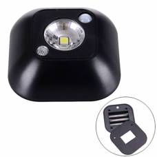 LED светильник лампа с датчиком движения и фоторезистором, черный