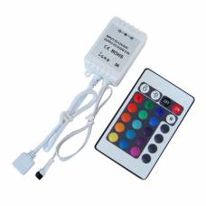 Контроллер с пультом ДУ 24 кнопки для RGB SMD 5050 LED ленты
