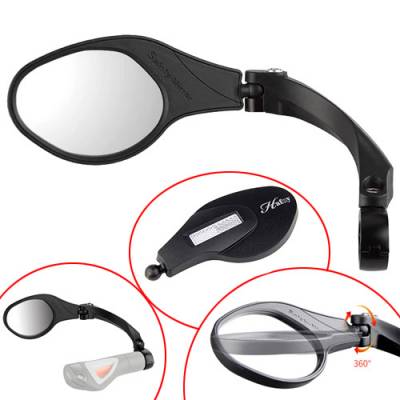 Велосипедное зеркало заднего вида на трубу руля, шарнир Hafny HF-MR081L