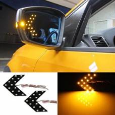 LED указатели поворота зеркала заднего вида, желтые, пара